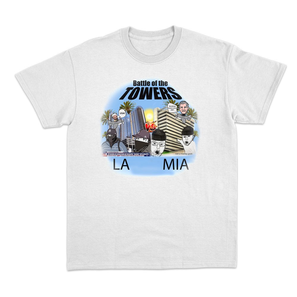 Battle of the Towers WHT T-shirt